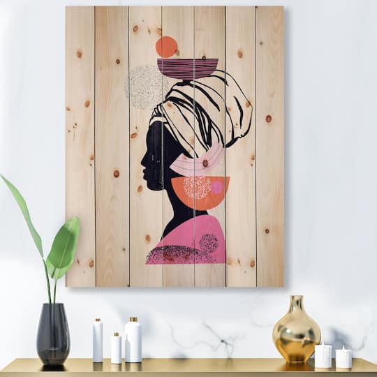 Designart - Ethnic Portrait of Afro American Woman